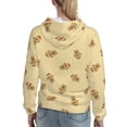 thumbnail image 2 of Hoodies for Women - Hamburger Capybara Comfrt Colour Drawstring Women'S Fashion Hoodies & Sweatshirts, Fall Outfits Clothes for Women 2024 Pullover with Kangaroo Pocket, 2 of 7