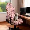 thumbnail image 2 of TSOVTHRID Dachshund Dog Heart Pink Print Gaming Chair Covers,Stretch Computer Chair Cover Scratch Resistant Gaming Chair Seat Cover with Armrest Slipcovers for Bedroom Office Valentine's Day Decor, 2 of 7