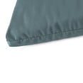 thumbnail image 3 of Jordan Manufacturing Sunbrella 48" x 18" Cast Lagoon Teal Solid Rectangular Outdoor Settee Swing Bench Cushion with Ties, 3 of 11