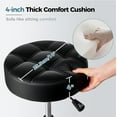 thumbnail image 3 of Rolling Stool with Wheels, Adjustable Stool Heavy Duty 450lb, 360° Swive Rolling Chair for Massage Spa Medical Tattoo, PU Thick Seat Padding Salon Chair(Black), 3 of 5