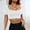 White, variant on ZZwxWA Short Sleeve Square Neck Crop Top for Women Soft Workout Shirt Going Out Tops Sexy Slim Fitted Casual Base Layer