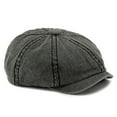 thumbnail image 4 of Men's Can Wear Beret Washed Denim Material Cap Couple Literary Painter Hat Retro Newsboy Cap, 4 of 7