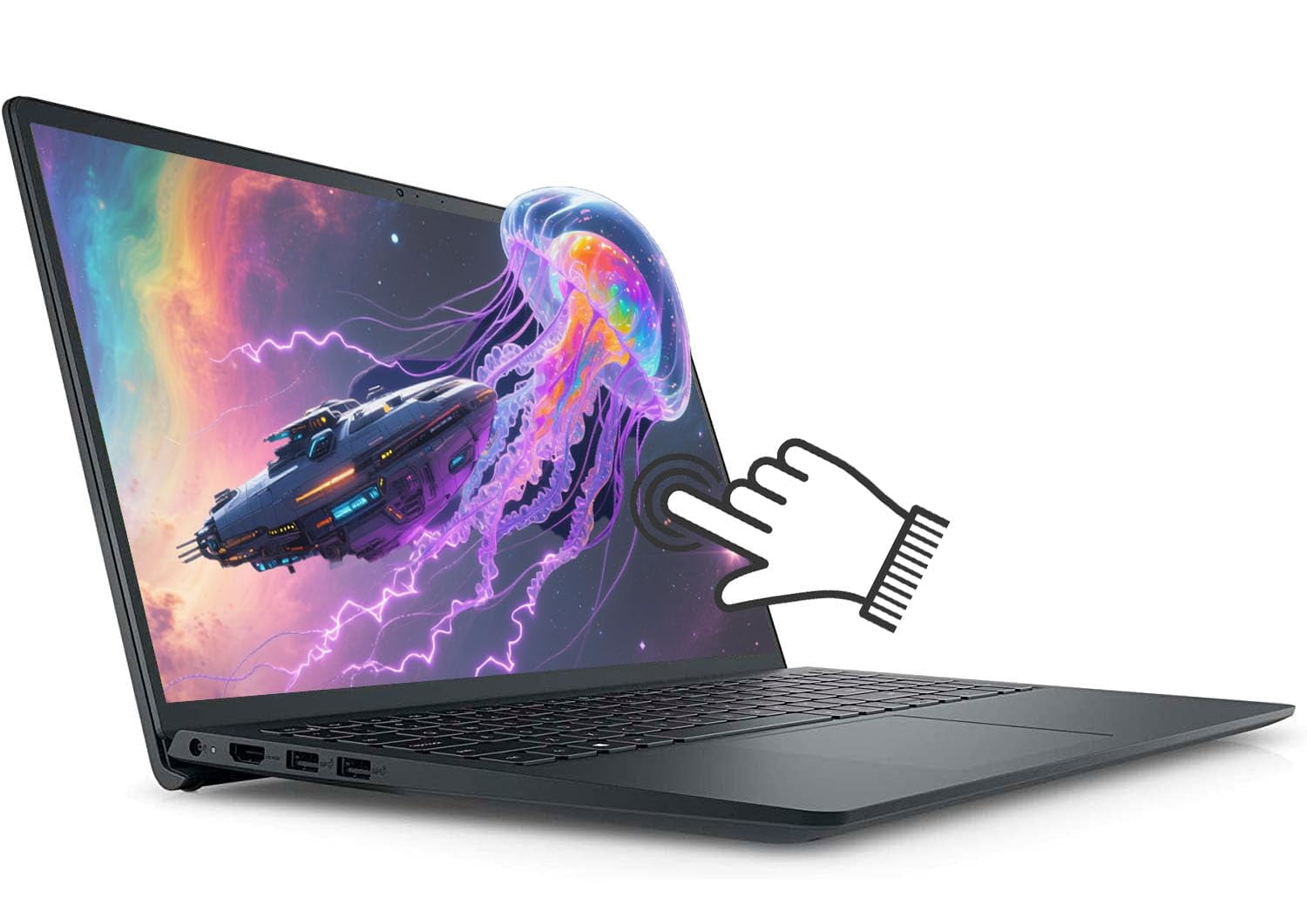 Dell Inspiron 15 3000 Touchscreen Laptop 15.6" FHD (1920x1080) IPS, 13th Gen Intel 10-Core i5-1334U Processor Up to 4.6GHz, 16GB RAM 1TB SSD, WiFi 6, Copilot, Windows 11