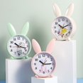thumbnail image 2 of Reloj despertador con forma de conejo con dibujos animados Silent Sweep para niños, 2 of 2