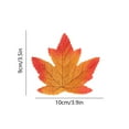 thumbnail image 3 of 50pcs Realistic Artificial Maple Leaves - Colorful Fall Decor for Classroom, Halloween Party & Home Decoration, 3 of 6