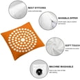 thumbnail image 4 of Acheng Decorative Throw Pillow Covers Colorful Candy Orange Modern Design Polka Dot Circle White Color Texture Diagonal Dotted Geometric Cushion Covers for Sofa Couch Living Room Bedroom,2 pcs White, 4 of 6