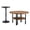 Black,Walnut, variant on Ciphrias Round Coffee Table Lift Top Storage Walnut Fluted Modern Living Room