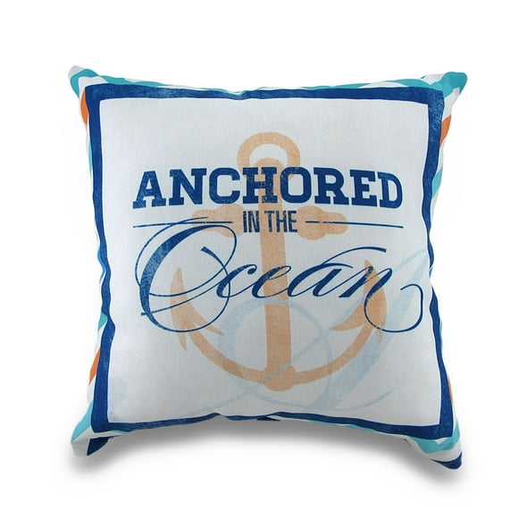 Coussin Décoratif à Thème Nautique pour Intérieur/extérieur 18 Po.