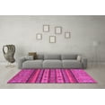 thumbnail image 3 of Ahgly Company Indoor Square Abstract Pink Modern Area Rugs, 5' Square, 3 of 4