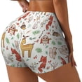 thumbnail image 2 of Fotbe Cute Little Animals Seamless Shorts, Womens Workout Shorts High Waist Stretch Booty Short for Gym/Yoga/Running/Biking-Medium, 2 of 9