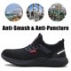 thumbnail image 4 of Zapatos de seguridad para hombres y mujeres, zapatos de trabajo, protección con punta de acero, cesta de seguridad transpirable ultraligera e indestructible, Unisex brillar Hogar, 4 of 5