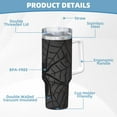thumbnail image 5 of Daiia Black Spider On Web 1 Printed 40 oz Tumbler with Handle,Ice Bully Insulated Tumbler 2 in 1 Lid Insulated Water Bottle Stainless Steel Travel Coffee Mug, 5 of 8