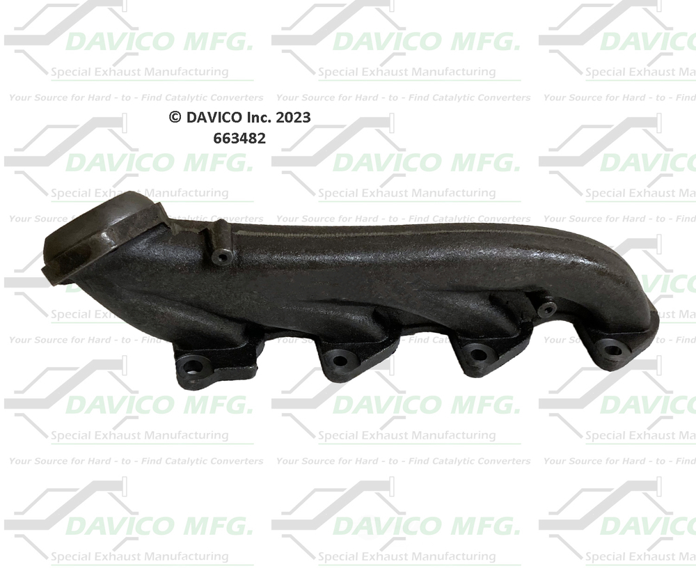 Davico Mfg 663482 Stand alone Exact-Fit exhaust manifold