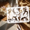 thumbnail image 3 of Break Dancer Painting Stencil 8.3x11.7inch Reusable Break Dance Boy Girl Drawing Decoration Template Street Dance Stencil for Painting on Wood Wall Fabric Paper Furniture, 3 of 9