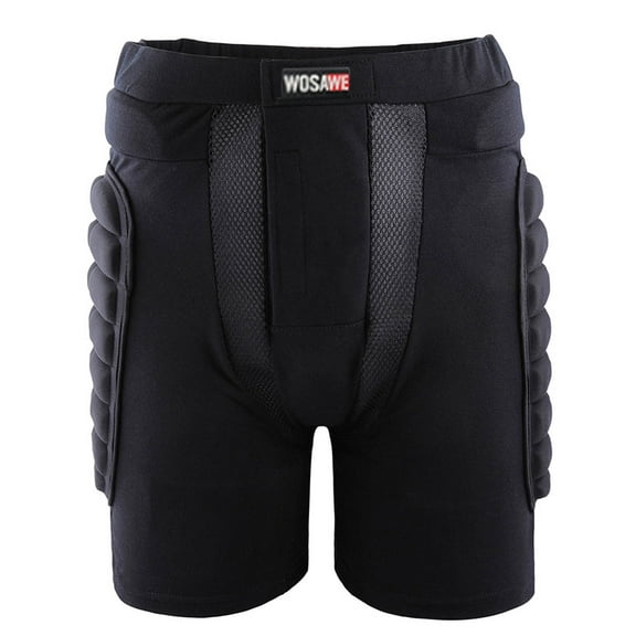 Hinvhai Roller Skating, Roller Skating, Ice Skating, Hip Protection Pants, Ski Pants, Hip Protection, Butt Protection Mat for Adults Black XS(XS)