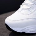 thumbnail image 6 of NOKIO Women's Platform Sneakers Warm Sport Shoes with Thick Fl𝖾𝖾c𝖾 Li𝗇𝗂ng, So𝗅id Color Ankle B𝗈𝗈𝑡𝑠 Comfortable Non S𝗅ip Athlet𝗂c Shoes Fashion 𝖫a𝖼e Up Walking Shoes, 6 of 9