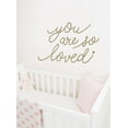 thumbnail image 4 of You Are So Loved Quote Lettering Wall Decal with Diamonds, Dots, and Heart, 4 of 4