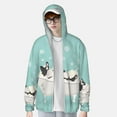 thumbnail image 4 of Kll French Bulldog Taking A Bath Print Men'S Women’s Upf 50+ Sun Protection Outdoor Hoodie Jacket Long Sleeve Fishing Hiking Performance Shirt- Xx-Large, 4 of 8