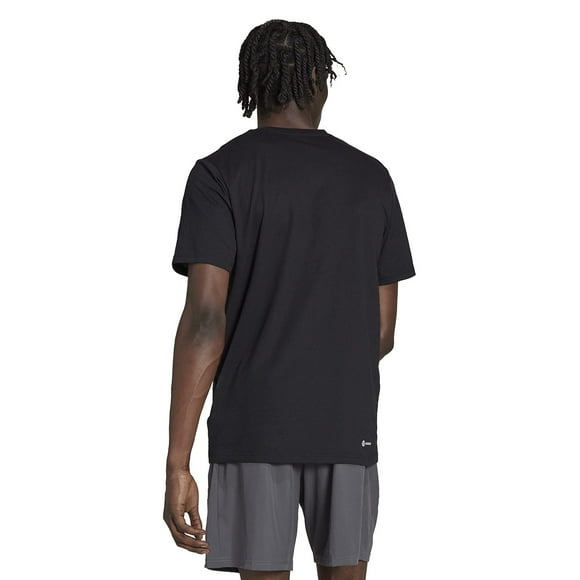 adidas Men's Size Essentials Feel Ready Training T-Shirt, Black/White, 3X-Large/Tall