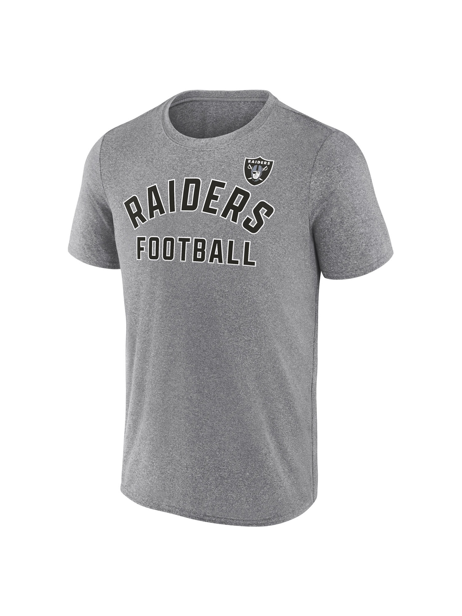 NFL Men's Las Vegas Raiders Synthetic Gray Short Sleeve Arch Logo T-Shirt – All 32 Teams Available