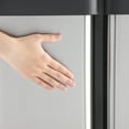 thumbnail image 5 of 60 Liter/16 Gallon Kitchen Trash Can,Stainless Steel, Rectangular Hands-Free Recycling for Rooms and Offices.No Built-in Plastic Bucket.Sliver., 5 of 7