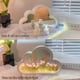 thumbnail image 3 of Espejo con luz de noche en forma de tulipán, lámpara de mesa con tulipán hecha a mano con LED, adornos decorativos de escritorio (20 flores, 2 pilas AA no incluidas), 3 of 5