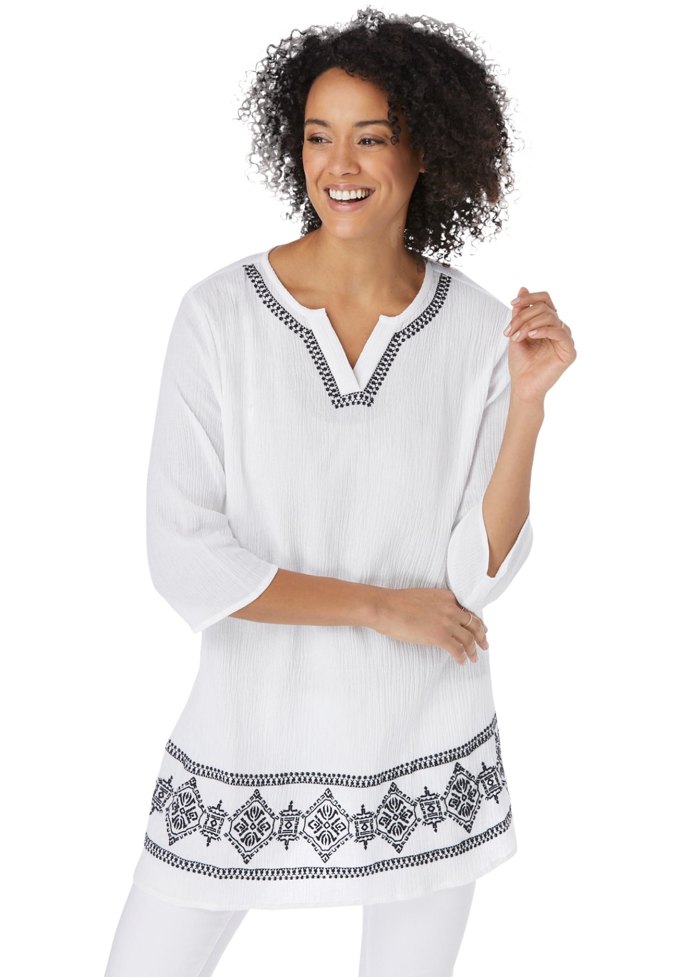 3X, White Embroidery 