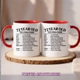 thumbnail image 2 of 72 Year Old Texting Code Birthday Mug – Funny 72th Birthday Coffee Cup – Novelty Gag Gift for Men & Women – Printed on Both Sides, 2 of 7