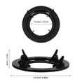 thumbnail image 2 of COMPUKAS Gas Range Pan Stand Metal Black Fine Workmanship for Kitchen Use 1Pack, 2 of 8