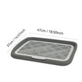 thumbnail image 2 of Ftwujt Dog Litter Box， Dog Potty Tray， Indoor Dog Potty， Dog toilet， Potty， Dog toilet Large Anti-splash with Column Can Be Flushed Household Flat Dog Urinal Potty, 2 of 8
