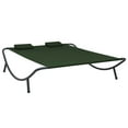 thumbnail image 6 of vidaXL Fabric Weather-Resistant and Two Pillows Outdoor Chaise Lounge Black, 6 of 50