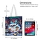 thumbnail image 5 of Amphibia Bolso de tela con estampado de lienzo para mujer, bolsa de compras reutilizable y estética, con cremallera interior, regalo para mujer, 35 × 40 cm., 5 of 6