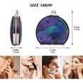 thumbnail image 3 of Portable Folding Mirror Compact Double Sided Travel Mirror Small Makeup Mirror Use Present for Women Peacock Pattern, 3 of 7