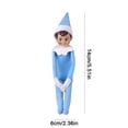 thumbnail image 2 of Mini Muñeco Elfo Juguete Estante Navideño 14 Cm para Regalos Fiesta () Azul, 2 of 9