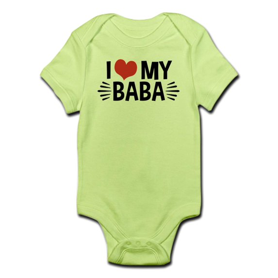 CafePress - I Love My Baba Infant Bodysuit - Baby Light Bodysuit