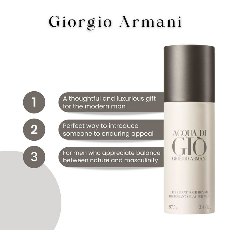 Giorgio Armani Acqua Di Gio Men / Giorgio Armani Deodorant Spray Can 3.4 oz  (m) 3360372058892 - Fragrances & Beauty, Acqua Di Gio - Jomashop