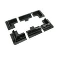 6 Pcs ABS Plastic Corner Bracket Solar Panel Roof Drill Free Mount for