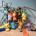 thumbnail image 2 of LLavero de Pikachu de figura de Anime de Pokémon, llavero de coche de Pokemon Eeveelution, modelo de figura de acción, mochila colgante, regalos de cumpleaños para niños, 2 of 5