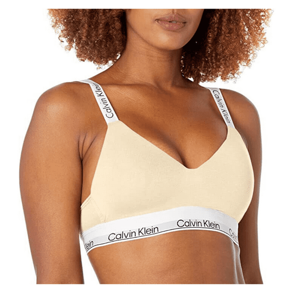 Calvin Klein Women's Modern Cotton Naturals Lightly Lined Wireless Bralette, 3X
