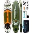 thumbnail image 1 of 10'6" Inflatable Stand Up Paddle Board for Adults, Non-Slip EVA, Camera Mount, Cold Wood, 1 of 10