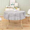 thumbnail image 3 of Tchckioa 60 Inch Round Tablecloth for Kitchen,Stain Proof Table Cloth Cover,White Wooden, 3 of 6