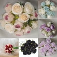 thumbnail image 2 of Artificial Rose Flower Bunch Bouquet 12 Heads Wed Party Home Table Decor, 2 of 11