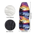 thumbnail image 5 of POLERO Comfort Car Seat Cover for SUV, Easy to Install Stretchy Front Seat Cover Polyester Full Set of 2, Ocean Sunset Beach, 5 of 7