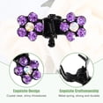 thumbnail image 5 of Unique Bargains 12 Pcs Mini Hair Claw Clip Small Rhinestone Hair Clips Metal Little Hair Clips for Women and Girl Purple, 5 of 7