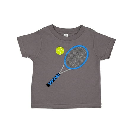 

Inktastic Blue Tennis Racket and Ball Gift Toddler Boy or Toddler Girl T-Shirt