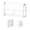 Clear, variant on GROWTH TANK Garage Door Opener Remote Holder Acrylic Container for Office Home Dorm Clear