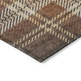 thumbnail image 4 of HomeRoots 596321 3 x 5 ft. Chocolate, Copper & Gold Plaid Washable Indoor & Outdoor Rectangle Area Rug, 4 of 5
