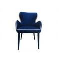 thumbnail image 2 of 33" Blue Fabric and Metal Dining Chair, 2 of 3