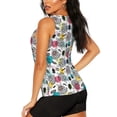 thumbnail image 3 of Gukieu Turtle Print Women's Quick-drying Fitness Vest, Round Neck Sleeveless Fitness T-shirt, Suitable for Yoga, Sports-Large, 3 of 7