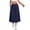3# Navy, variant on Summer Skirts for Women Elastic Waist Cargo Skort Casual Hiking Travel Golf Skirts Drawstring Knee Length Mini Skort Army Green L